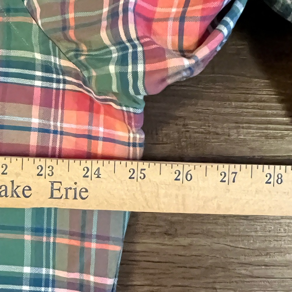 Polo Ralph Lauren Shirt Men XL Long Sleeve Custom Fit Shirt Pink Plaid F34 - Picture 6 of 7